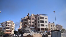 Các lực lượng an ninh Syria tại thành phố Sweida ngày 15/7. 