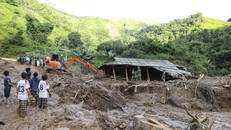 Hiện trường lũ quét, sạt lở đất tại bản Háng Pu Xi, xã Xa Dung. Ảnh: Xuân Tư