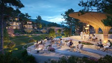 Lõi cảnh quan Spring Residences như một “studio mở” giữa thiên nhiên nguyên bản, nơi mỗi thế hệ đều tìm thấy nguồn cảm hứng để gắn kết, sáng tạo và phát triển bản thân. Ảnh: Phối cảnh Chill Bar.