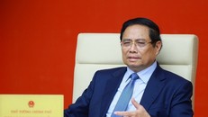 Thủ tướng Phạm Minh Chính chủ trì cuộc họp. Ảnh: Dương Giang