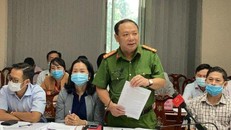 Đại Tá Lê Quang Nhân trong buổi Họp Báo. Ảnh: Xuân Hoàng.