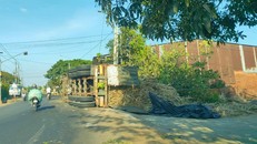 Hiện trường vụ tai nạn.