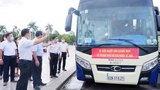Đoàn xe từ Quảng Nam vào TP.Hồ Chí Minh đón người dân về quê.