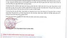 Thư phúc đáp của Dai-ichi gửi khách hàng, 