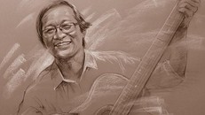 Nhà thơ Đoàn Vị Thượng qua nét vẽ của Lê Sa Long.