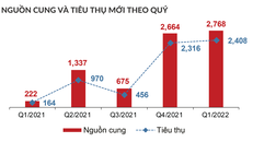 Phân khúc nhà phố/shophouse nghỉ dưỡng là điểm sáng trong loại hình bất động sản nghỉ dưỡng, lượng tiêu thụ vẫn ở mức cao trong quý I/2022
