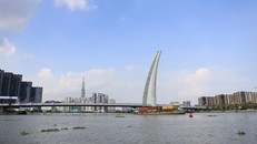 Ngày mai (28/4), chính thức thông xe cầu 130 triệu USD bắc qua bán đảo Thủ Thiêm