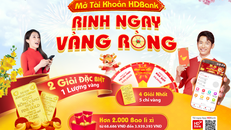 Hơn 100 khách hàng trúng vàng và hàng triệu đồng khi mở tài khoản HDBank