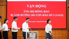 Cán bộ, người lao động Agribank ủng hộ một ngày lương khắc phục hậu quả bão số 3