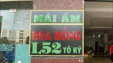 Mái ấm Hoa Hồng thời điểm trước khi bị thu hồi giấy phép. 