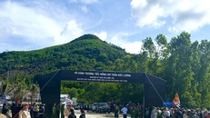 Chân núi Dông Bồ nơi nguyên Chủ tịch nước Trần Đức Lương yên nghỉ.