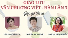 Các diễn giả tại cuộc “Gặp gỡ thi ca Việt - Hàn”