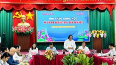 Hội thảo khoa học “Mộ Bà Rịa và giá trị di sản văn hóa”. Ảnh: Lê Công Sơn