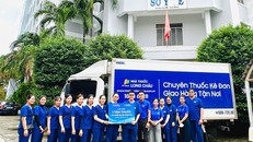 Long Châu hỗ trợ đồng bào Khánh Hòa một tấn thuốc và vật tư y tế