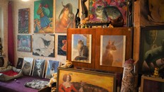 Những bức tranh mèo nhiều hàm ý trong bảo tàng.