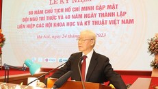 Tổng Bí thư Nguyễn Phú Trọng phát biểu. Ảnh: Trí Dũng/TTXVN.