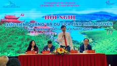 Hội nghị xúc tiến quảng bá du lịch tỉnh Thái Nguyên được tổ chức nằm trong khuôn khổ chương trình Hội chợ Du lịch quốc tế Việt Nam - VITM Hà Nội 2023.