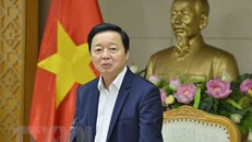 Phó Thủ tướng Trần Hồng Hà chủ trì cuộc họp. Ảnh: Minh Đức/TTXVN.