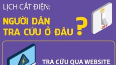 [Infographics] Người dân tra cứu lịch cắt điện ở đâu?