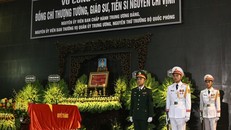 Lễ tang Thượng tướng Nguyễn Chí Vịnh được tổ chức trọng thể theo nghi thức cấp cao tại Nhà tang lễ Quốc gia. Ảnh: VGP/PL.