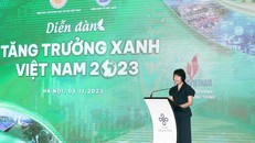 Thứ trưởng Nguyễn Thị Bích Ngọc phát biểu tại Diễn đàn. Ảnh: MPI.