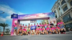 Cộng đồng yêu marathon tham gia giải chạy Run Green 2023 được tổ chức tại Ocean City. Ảnh: Nguyễn Thị Ánh Tuyết/Group Facebook Vinhomes Ocean Park Runners.