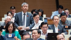 Đại biểu Nguyễn Anh Trí (Đoàn ĐBQH TP Hà Nội) phát biểu tại hội trường.