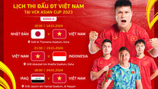 Lịch thi đấu của Đội tuyển Việt Nam tại VCK Asian Cup 2023. Ảnh: VFF.