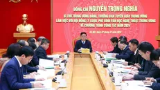 Quang cảnh buổi làm việc. Ảnh: Phạm Kiên/TTXVN.