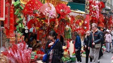 Rực rỡ chợ hoa Tết truyền thống phố cổ Hà Nội