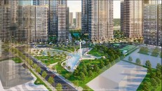 Quảng trường Golden Eagle mô phỏng cánh chim đại bàng đang vút bay đầy tự do, phóng khoáng.