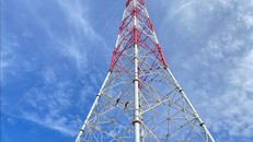 Thi công đường dây 500kV mạch 3 Quảng Trạch - Phố Nối đoạn qua tỉnh Hà Tĩnh. Ảnh: Hữu Quyết/TTXVN.