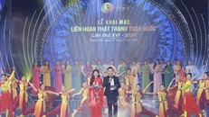 Lễ khai mạc Liên hoan Phát thanh toàn quốc lần thứ 16. Ảnh: TTXVN.