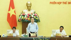 Chủ tịch Quốc hội Trần Thanh Mẫn phát biểu khai mạc. Ảnh: Thống Nhất/TTXVN.