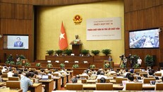 Phiên chất vấn và trả lời chất vấn, sáng 22/8. Ảnh: Doãn Tấn/TTXVN.