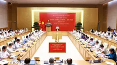 Phiên họp thứ ba Tiểu ban Kinh tế-Xã hội Đại hội XIV. Ảnh: Dương Giang/TTXVN.