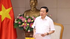 Phó thủ tướng Trần Hồng Hà phát biểu chỉ đạo.