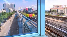 Sau ba tháng khai thác thương mại, tuyến đường sắt đô thị Nhổn - Ga Hà Nội đã phục vụ hơn 2 triệu lượt khách. Ảnh: VGP/Minh Anh.