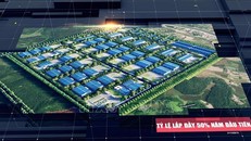 Phối cảnh Cụm công nghiệp Đầm Hà B. Ảnh: TTXVN.