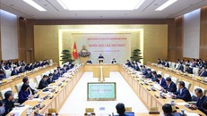 Phiên họp lần thứ nhất của Ban Chỉ đạo quốc gia về phát triển ngành công nghiệp bán dẫn. Ảnh: Dương Giang/TTXVN.