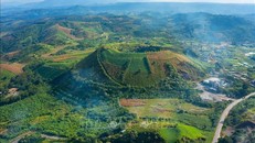 Một núi lửa trong trong Công viên địa chất toàn cầu UNESCO Đắk Nông. Ảnh: TTXVN.