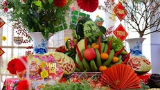 Mâm ngũ quả ngày Tết của người Việt. Ảnh minh họa: Thanh Tùng/TTXVN.