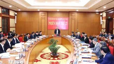 Tổng Bí thư Tô Lâm chủ trì Phiên họp thứ 27 Ban Chỉ đạo Trung ương về phòng, chống tham nhũng, lãng phí, tiêu cực. Ảnh: Phương Hoa/TTXVN.