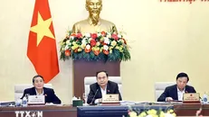 Chủ tịch Quốc hội Trần Thanh Mẫn phát biểu. Ảnh: Doãn Tấn/TTXVN.