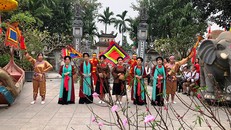 Hát chèo tàu Tổng Gối. Ảnh: sovhtt.hanoi.gov.vn