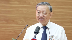 Tổng Bí thư Tô Lâm phát biểu.