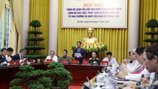 Ông Phạm Thanh Hà - Phó Chủ nhiệm Văn phòng Chủ tịch nước - chủ trì Họp báo. Ảnh: VGP/Đức Tuân.