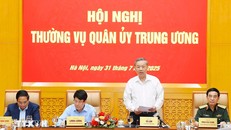 Tổng Bí thư Tô Lâm chủ trì hội nghị. Ảnh: TTXVN.