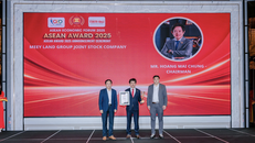 Ông Hoàng Mai Chung, Chủ tịch HĐQT Meey Group, được vinh danh là TOP 10 Nhà lãnh đạo giỏi ASEAN 2025.
