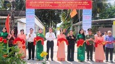 Bộ Công an khánh thành 4 cầu giao thông nông thôn tại Vĩnh Long